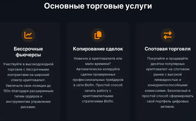 инфо о проекте BloFin Exchange