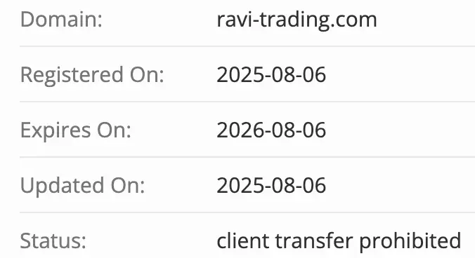 домен Ravi Trading