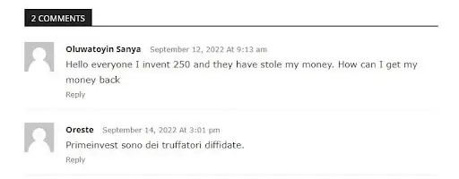 Prime Invest развод, отзывы Prime Invest развод, отзывы