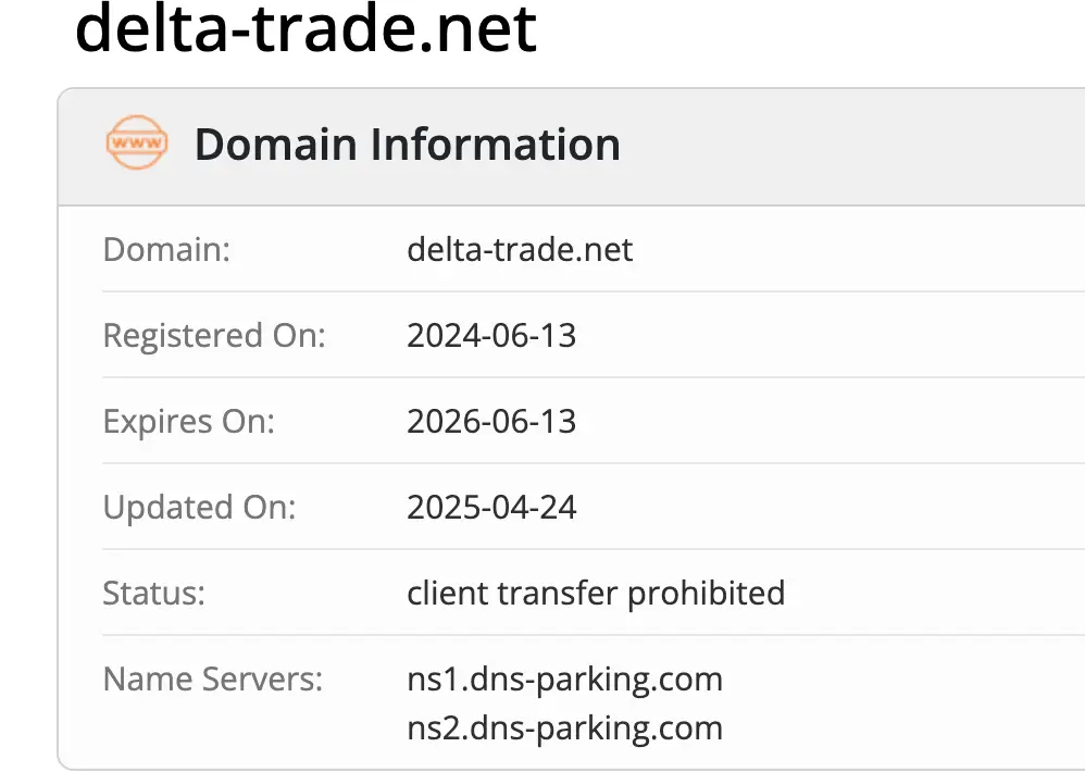 домен Delta Trade Financial Group