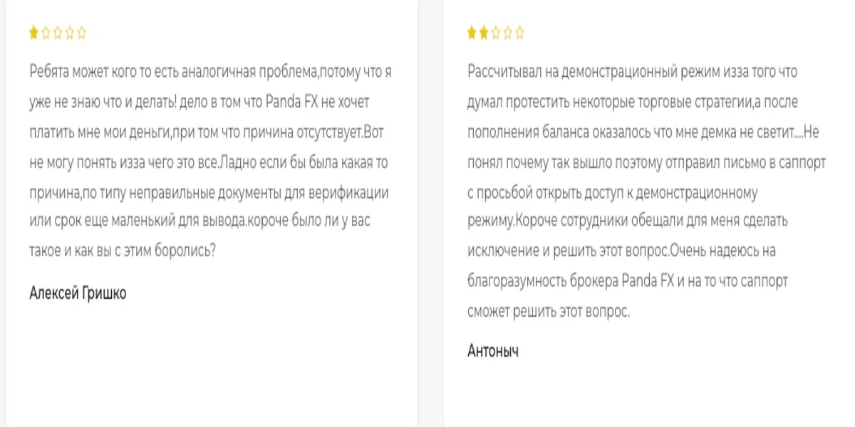 PandaFX отзывы клиентов отзывы о PandaFX