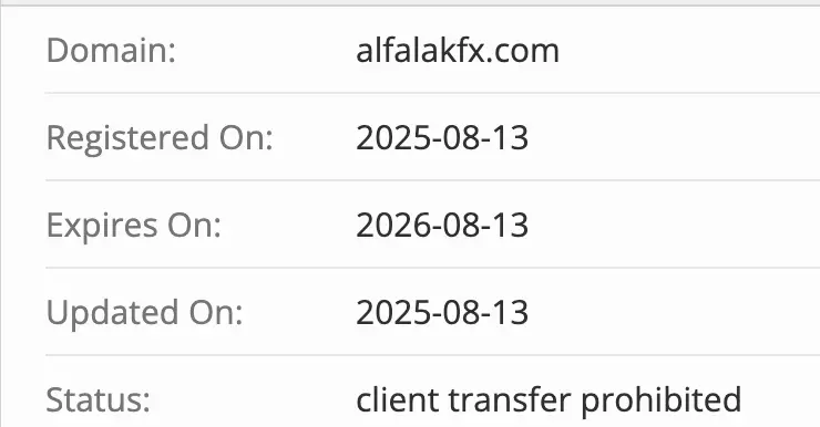AlfaLakFX домен домен AlfaLakFX