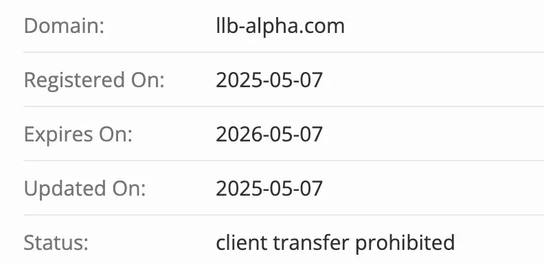 LLB Alpha домен домен LLB Alpha