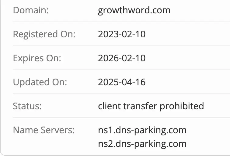 Growthword домен домен Growthword