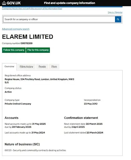 Elarem Limited отзывы