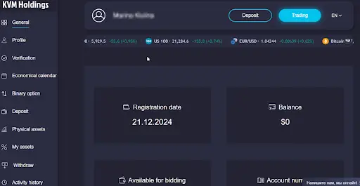 KVM Holdings обзор