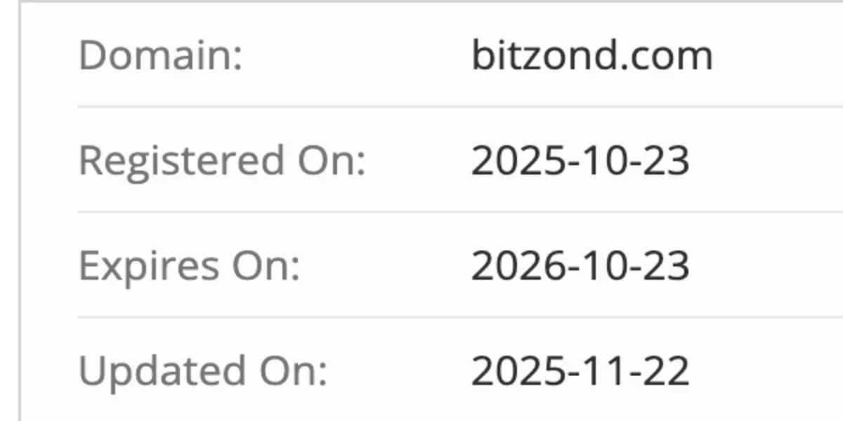 Bitzond домен домен Bitzond