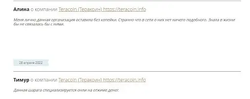 Отзыв Teracoin