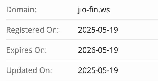 домен Jio Financial Services Limited