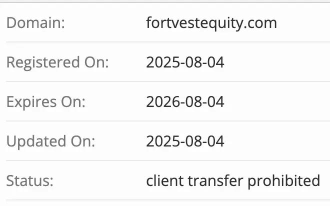FortvestEquity домен домен FortvestEquity