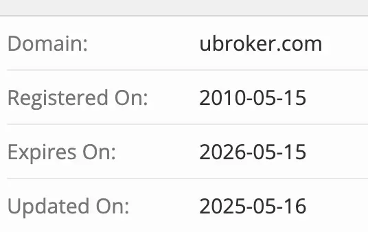 UBroker домен домен UBroker