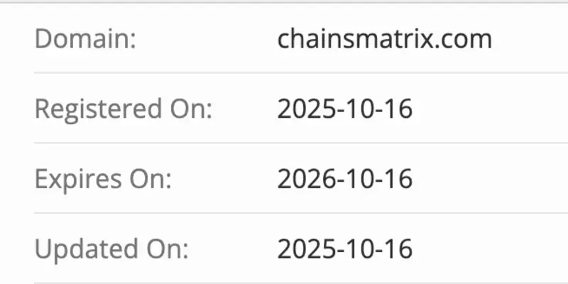 Chain Matrix LTD ChainsMatrix домен домен Chain Matrix LTD ChainsMatrix