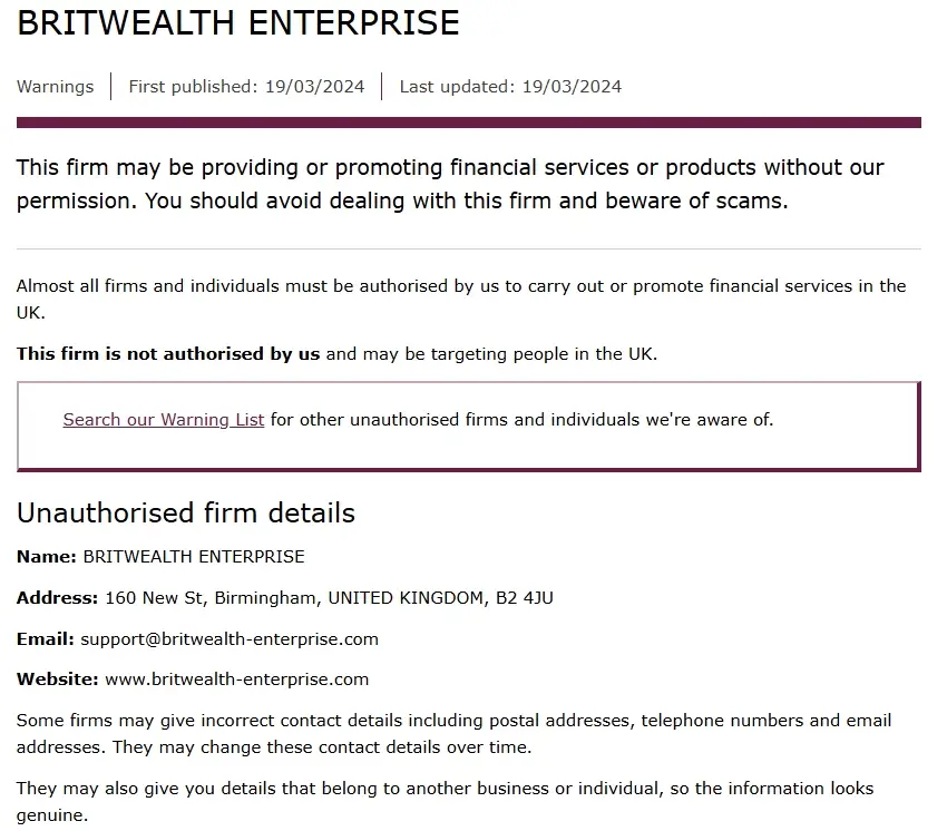 britwealth-enterprise.com обзор