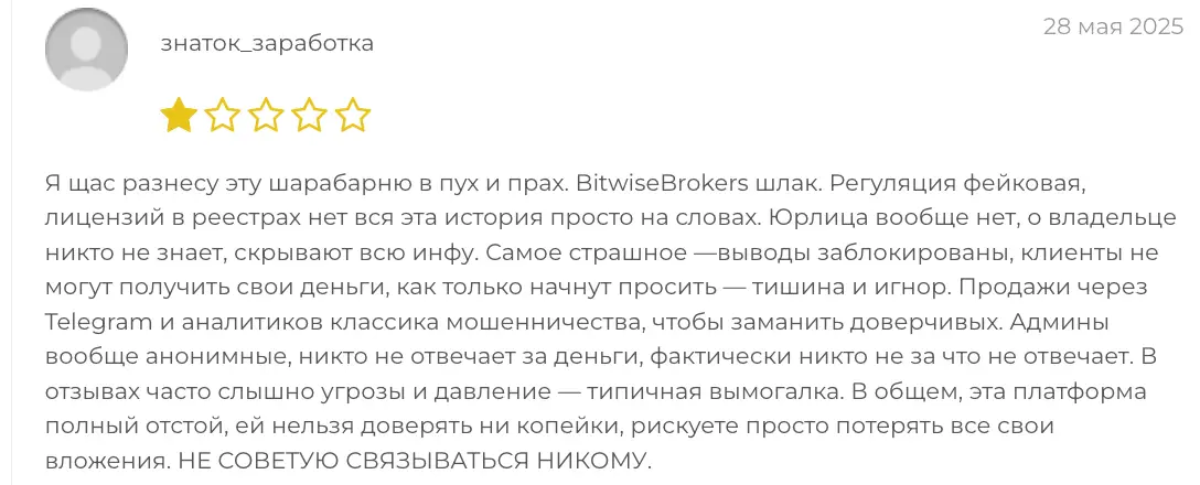 BitwiseBrokers отзывы