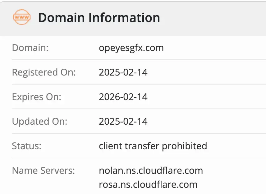 Open Eyes Limited домен