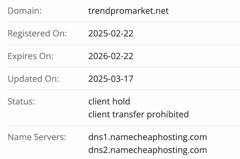 домен TrendProMarket
