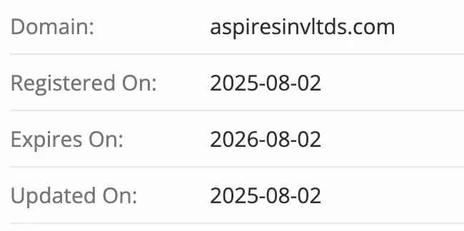 Aspire домен домен Aspire