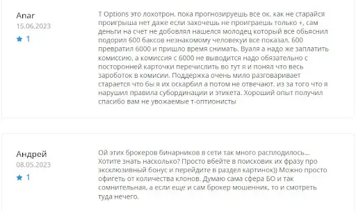 Отзывы Т-Оптионс