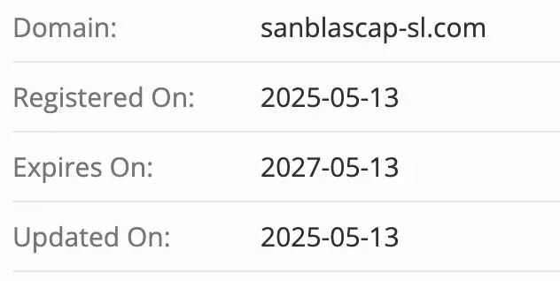 San Blas Capital SL домен домен San Blas Capital SL