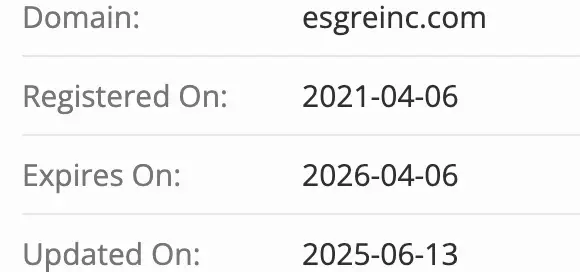 Esgreinc домен  домен Esgreinc