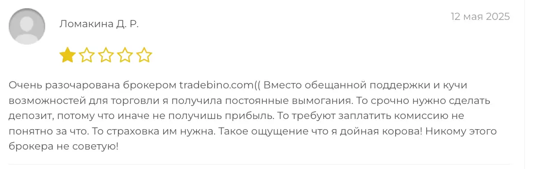 TradeBino отзывы клиентов отзывы людей о TradeBino