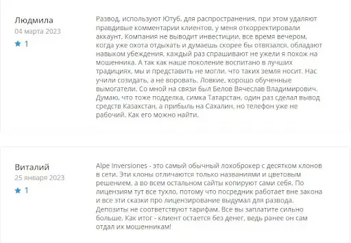 Alpe Inversiones отзывы Alpe Inversiones отзывы