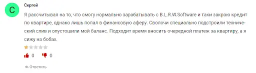 Отзыв BLRW Software Отзыв BLRW Software