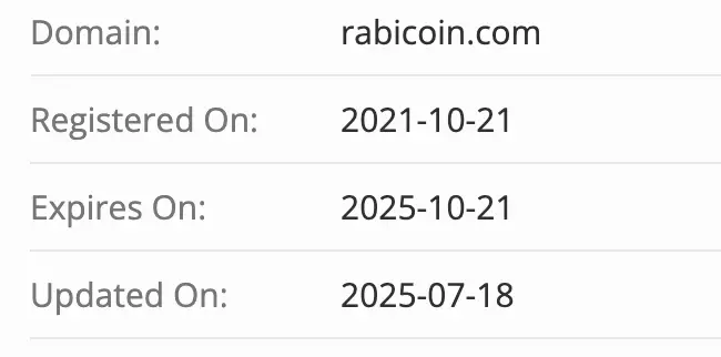 Rabicoin домен домен Rabicoin