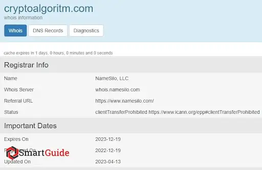О лохотроне Crypto Algoritm О лохотроне Crypto Algoritm