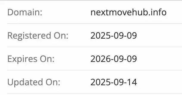 Nextmovehub домен  домен Nextmovehub