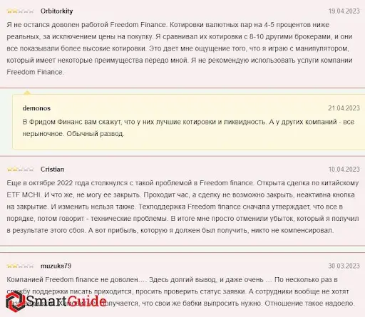 Фридом Финанс Отзывы