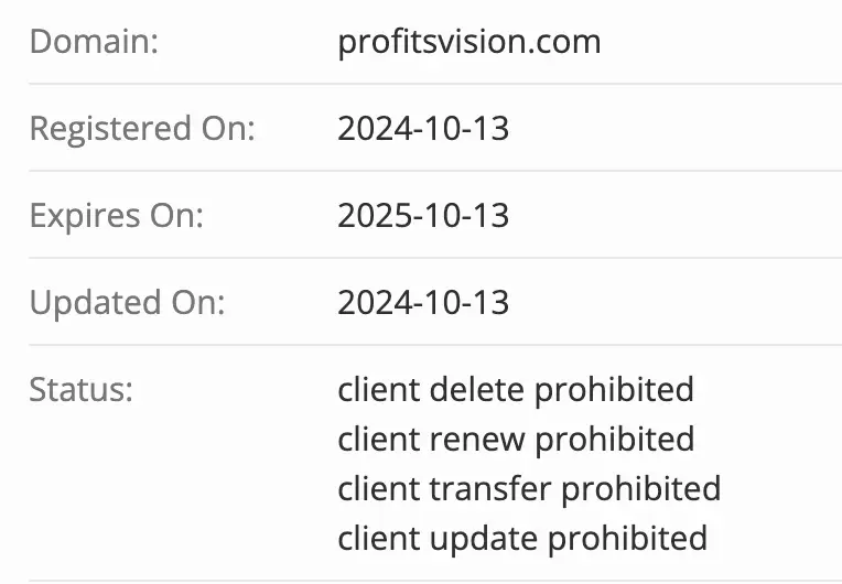 домен Profits Vision