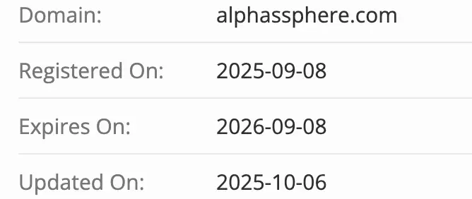 AlphaSphere домен домен AlphaSphere