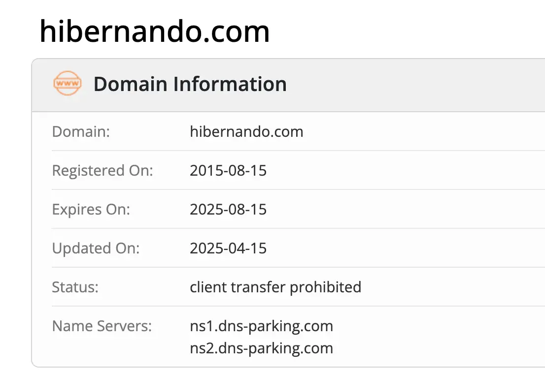 домен Hibernando