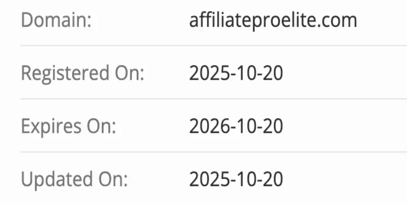AffiliateProElite домен домен AffiliateProElite
