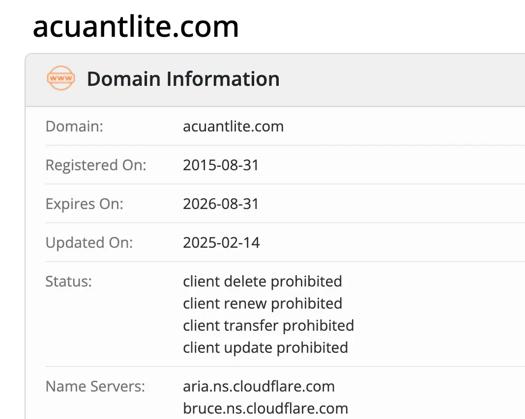 домен Acuantlite Acuantlite домен