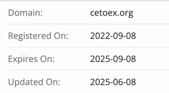 домен CetoEX Exchange