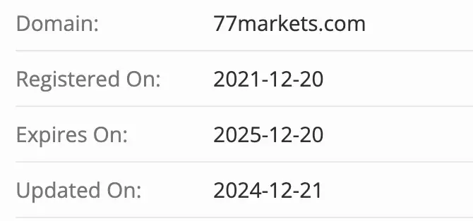 домен 77 Markets