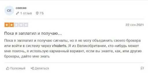 Отзывы VFXAlert 