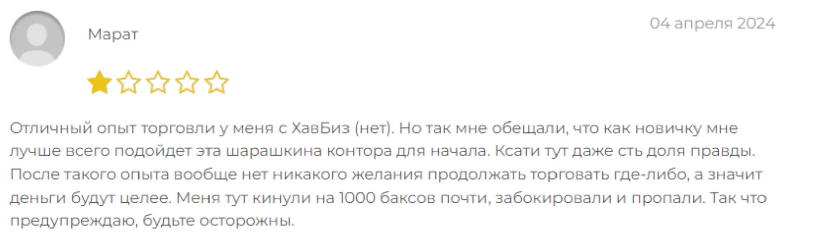 отзывы клиентов HavenBiz отзывы людей о HavenBiz