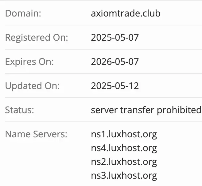 домен AxiomTrade Club