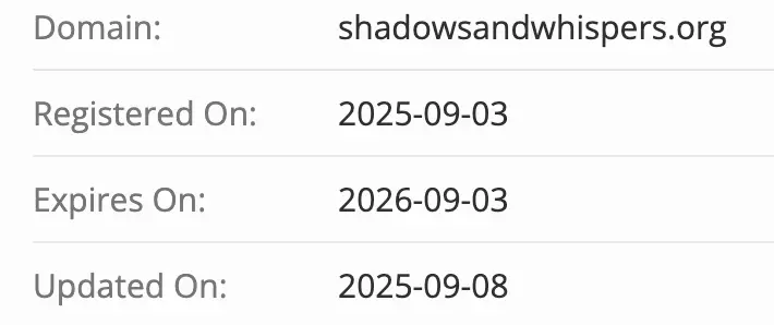 домен Shadowsandwhispers