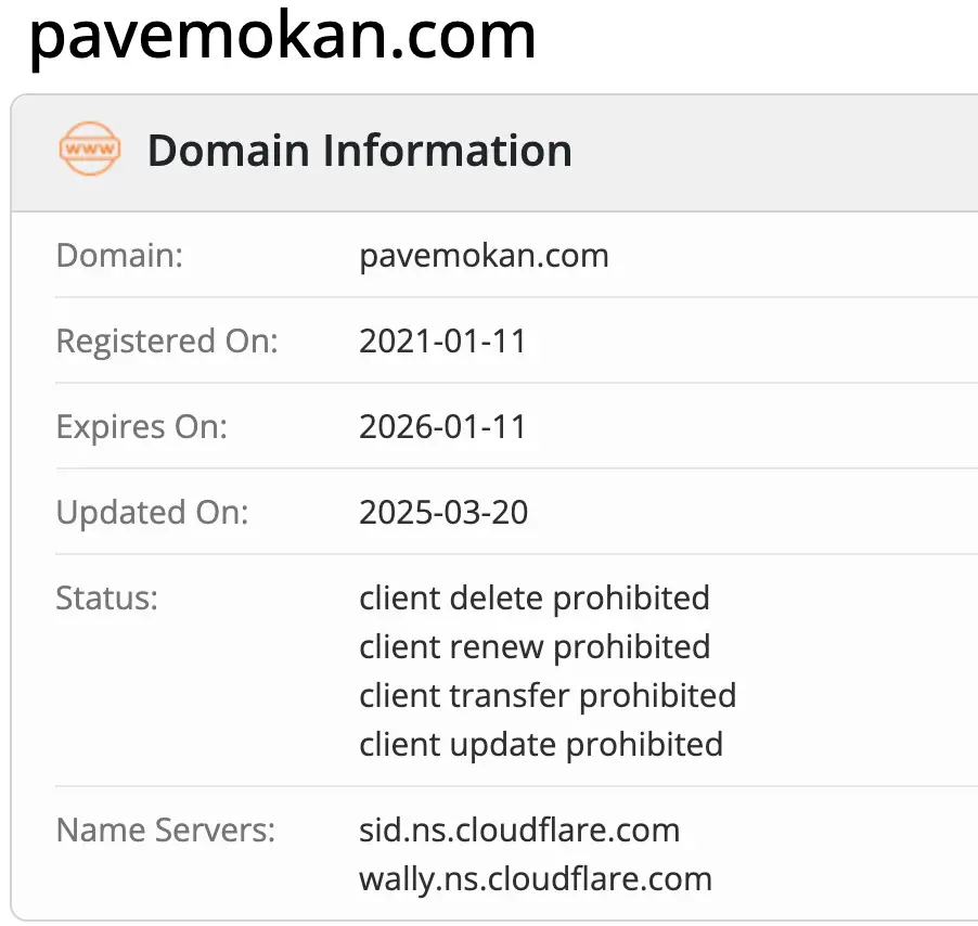 Pavemokan домен