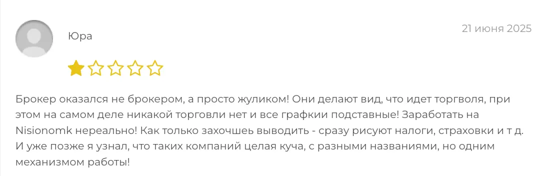 отзыв клиента Nisionomk