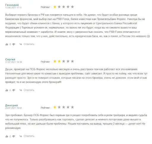 ПСБ-Форекс отзывы