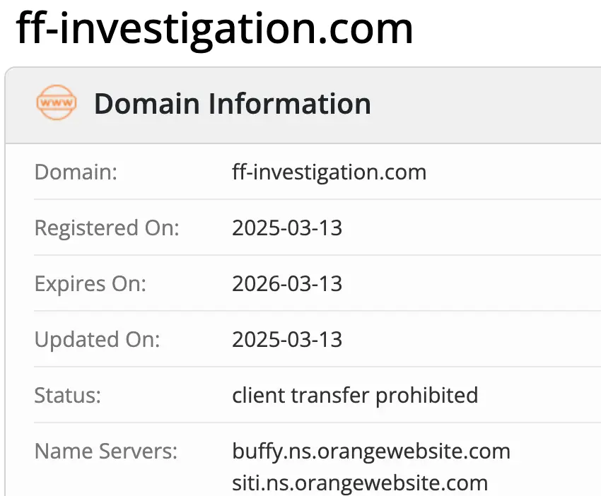 домен Financial Fraud Investigation Team LTD Financial Fraud Investigation Team LTD домен