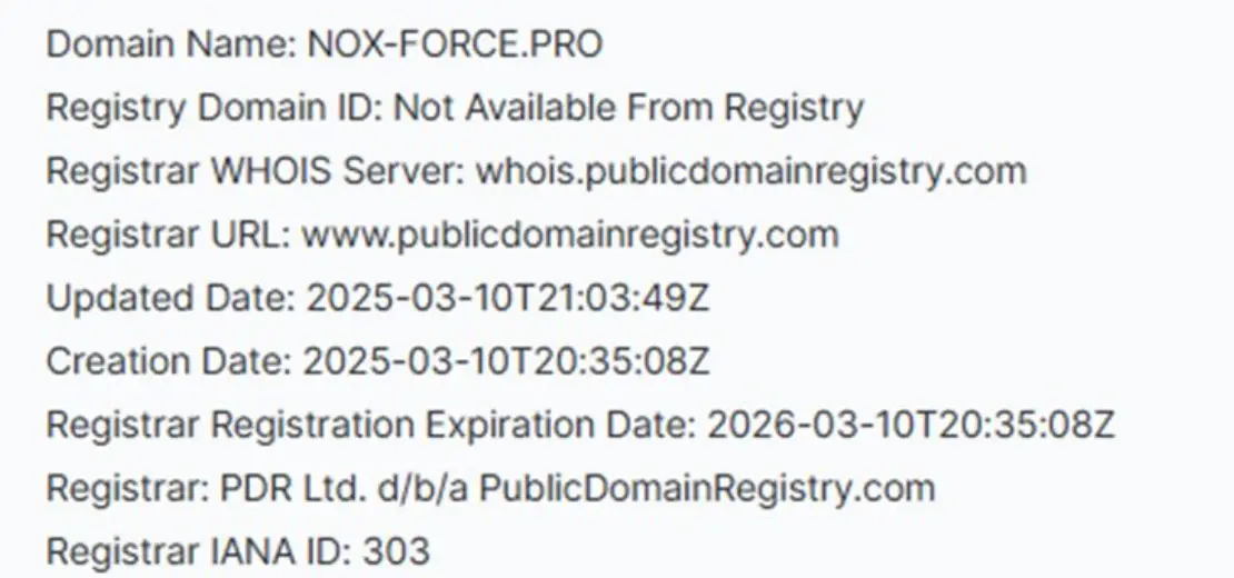 домен Nox Force Pro